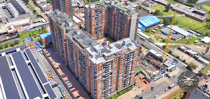 drones en construcción